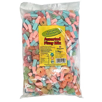 Assorted Fizzy Vegan Mega Mix 2.5kg 