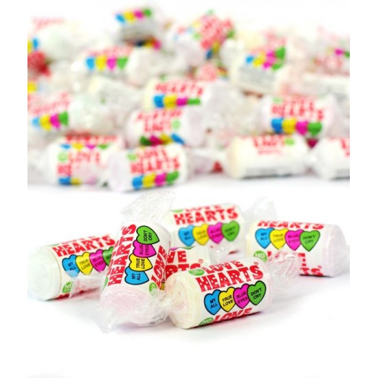 Swizzels Love Hearts Mini Rolls (3KG) - Confectionery, SweetCo
