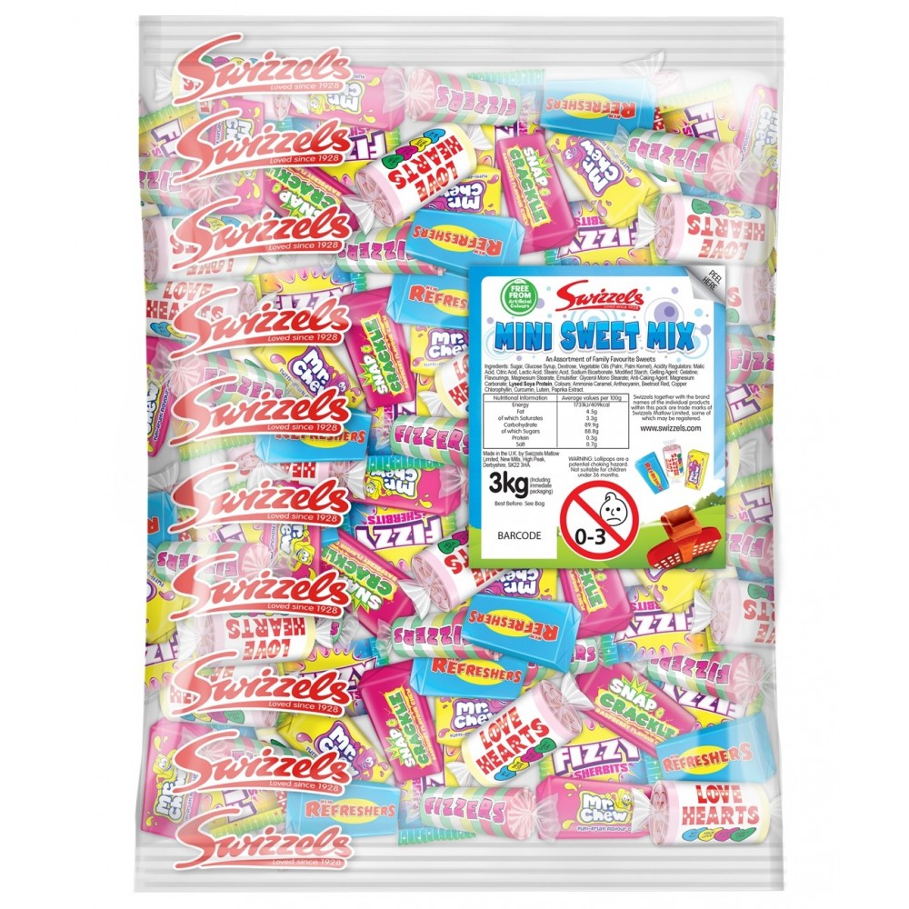 Swizzels Mini Sweet Mix 3kg Bag 3kg Bags Wholesale Sweets From Sweetco 1135