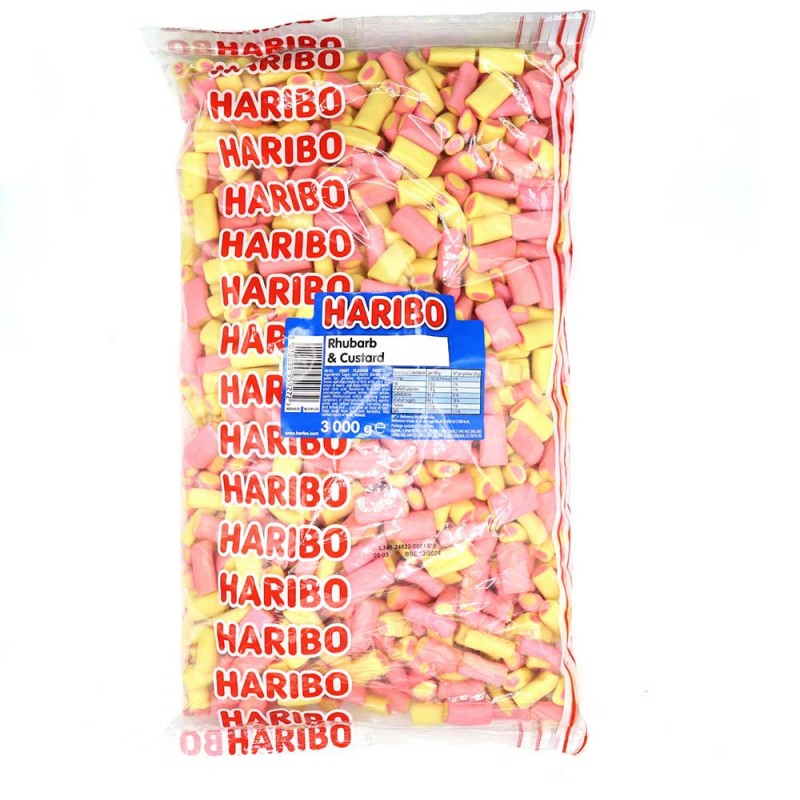 Haribo Rhubarb & Custard (3kg) Haribo Rhubarb & Custard (3kg)