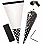 Black Polka Dot Cello Sweet Cones - 24cm
