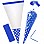 Bright Royal Blue Polka Dot Cello Sweet Cones - 24cm