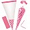 New Pink Polka Dot Cello Sweet Cones - 24cm