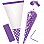 New Purple Polka Dot Cello Sweet Cones - 24cm