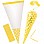 Sunshine Yellow Polka Dot Cello Sweet Cones - 24cm