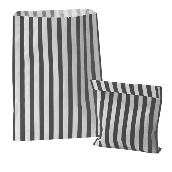 Black Candy Stripe Paper Bags Black Candy Stripe Paper Bags