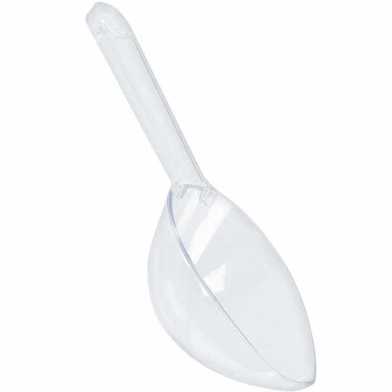 Candy Buffet Plastic Scoop - Clear - 16.5cm