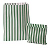 Green Candy Stripe Paper Bags