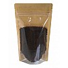 Kraft Paper One Side Clear Stand Up Pouch/Bag with Zip Lock