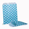 Light Blue Polka Dot Paper Bags