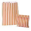 Orange Candy Stripe Paper Bags