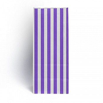 Purple Stripe Pick n Mix Paper Bags Purple Stripe Pick n Mix Paper Bags