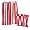Red Candy Stripe Paper Bags