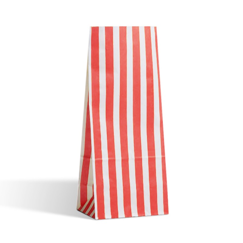 Red Stripe Pick n Mix Paper Bags