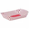 Red & White Stripe Snack Trays