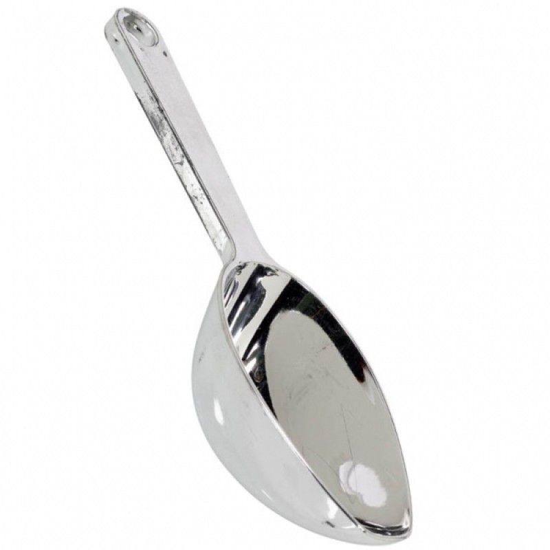 Candy Buffet Plastic Scoop - Silver - 16.5cm