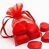 Red organza bags – 3″x4″ (7.5cm x 10cm) – pack of 10