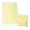 Yellow Candy Stripe Paper Bags