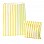Yellow Candy Stripe Paper Bags