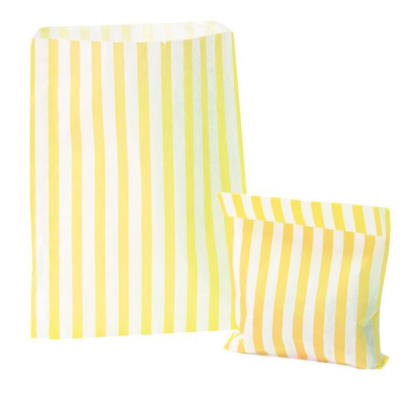 Yellow Candy Stripe Paper Bags Yellow Candy Stripe Paper Bags