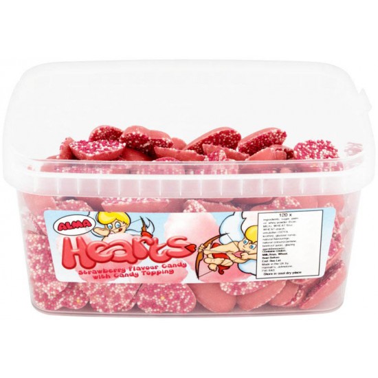 Alma Pink Strawberry Hearts (120 count)