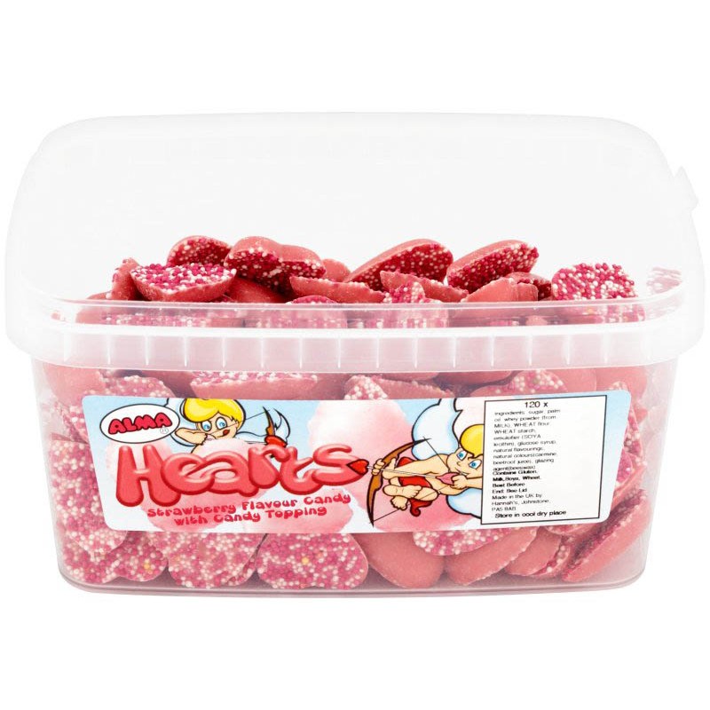 Alma Pink Strawberry Hearts (120 count)