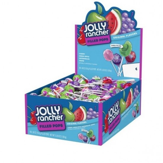 Jolly Rancher Filled Pops x 100