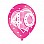 Age 40 Pink Latex Balloons (6pk)