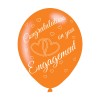 Engagement Assorted Colours Latex Balloons (6pk)