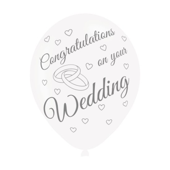 On your Wedding Latex Balloons (6pk)