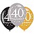 Age 40 Gold Sparkling Celebration Balloons (6pk)