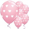 Big Pink Hearts Valentine's Balloons - 11" Latex