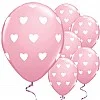 Big Pink Hearts Valentine's Balloons - 11" Latex