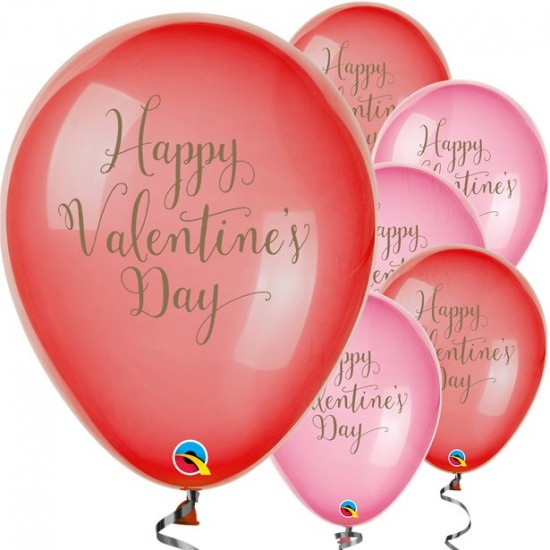 Happy Valentines Day Balloons - 11 Latex