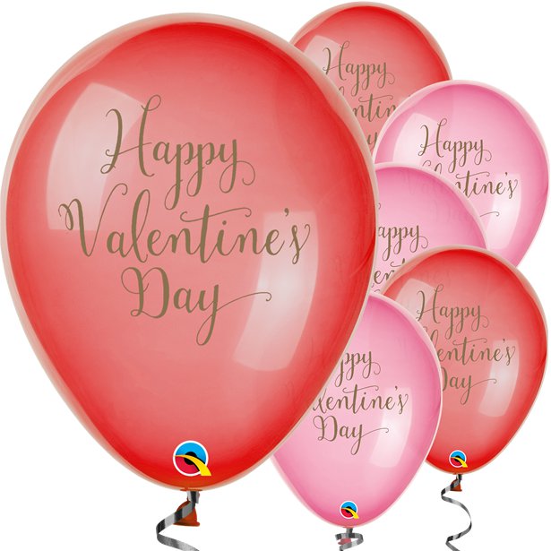 Happy Valentines Day Balloons - 11 Latex Happy Valentines Day Balloons - 11 Latex