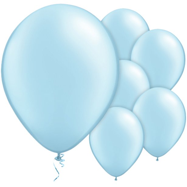 Pale Blue Balloons - 11 Latex (100pk) Pale Blue Balloons - 11 Latex (100pk)