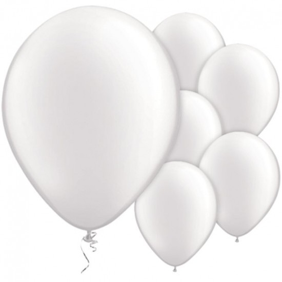 White Pearl Balloons - 11 Latex (100pk)