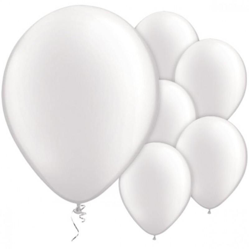 White Pearl Balloons - 11 Latex (100pk)