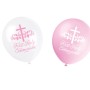 First Holy Communion Pink Balloons 12" (8pk)