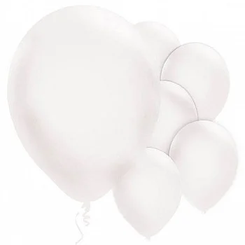White Balloons - 11'' Pearl Latex (10pk)