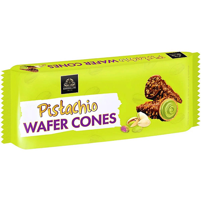 Bardollini Pistachio Wafer Cones - 100g Bardollini Pistachio Wafer Cones - 100g