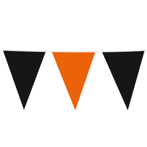 Giant Black and Orange Bunting - 10m (each)