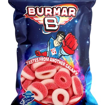 Burmar Fizzy Strawberry Rings 1kg