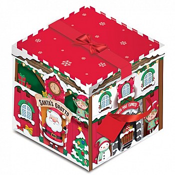 Santa's Grotto Christmas Gift Box - 28cm