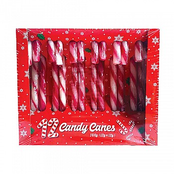 Christmas Candy Red and White Canes (12pk)