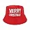 Merry Christmas Bucket Hat (Adult Size)