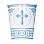 Blue Radiant Cross - 266ml Paper Party Cups