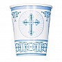 Blue Radiant Cross - 266ml Paper Party Cups Blue Radiant Cross - 266ml Paper Party Cups