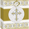 Gold and Silver Radiant Cross Medium Gift Bag