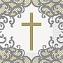Gold Cross Luncheon Napkins 16ct   